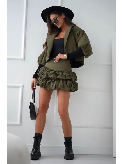 Dámska sukňa RINA (Farba Khaki, Konfekčná veľkosť S)