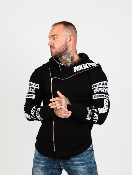 Pánska mikina CIPO & BAXX CL280 BLACK (Farba Čierna, Konfekčná veľkosť XXL)