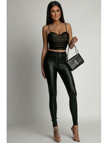 Dámske nohavice IONNI (Farba Čierna, Konfekčná veľkosť XL)