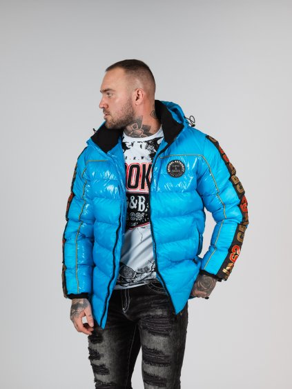 Pánska bunda CIPO & BAXX CM218 BLUE (Farba Modrá, Konfekčná veľkosť XXL)