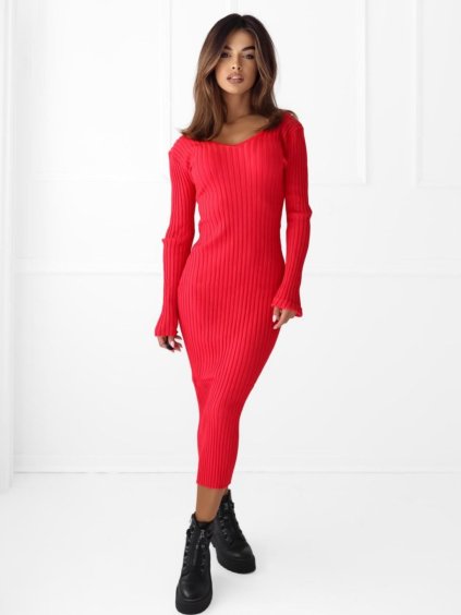 Dámske šaty TORRI (Farba Červená, Konfekčná veľkosť ONESIZE)