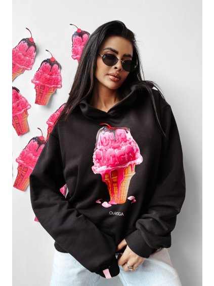 Olavoga Kiraz mikina (Farba Ružová, Konfekčná veľkosť S)