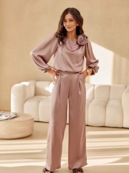 Dámske nohavice ELSA (Farba Hnedá, Konfekčná veľkosť 40)