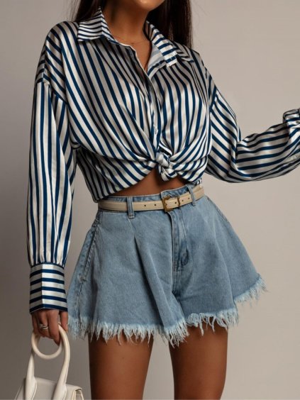 Dámske kraťasy DIEM (Farba Modrá, Konfekčná veľkosť XL)