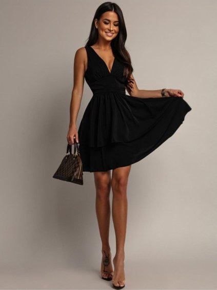 Dámske šaty ANNIA (Farba Čierna, Konfekčná veľkosť ONESIZE)