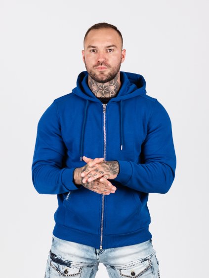 Pánska mikina CIPO & BAXX CL556 SAXEBLUE (Farba Modrá, Konfekčná veľkosť XXL)