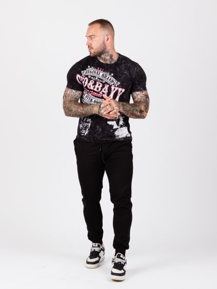 Pánske tepláky CIPO & BAXX CR157 BLACK (Farba Čierna, Konfekčná veľkosť XXL)