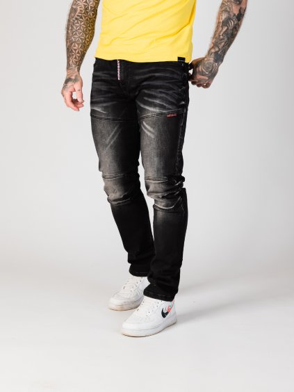 Pánske rifle CIPO & BAXX CD699 BLACK (Farba Čierna, Konfekčná veľkosť W32/L34)