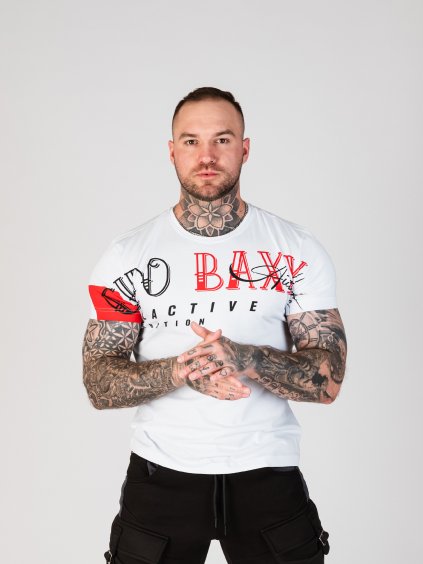 Pánske tričko CIPO & BAXX CT785 WHITE (Farba Biela, Konfekčná veľkosť XXL)