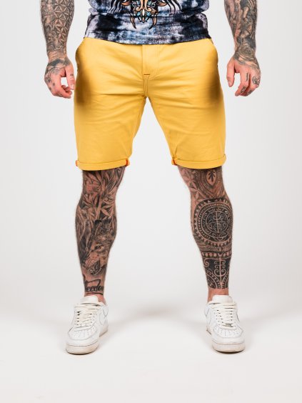 Pánske kraťasy CIPO & BAXX CK272 MUSTARD (Farba Žltá, Konfekčná veľkosť W40)