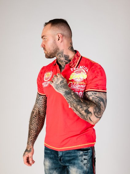 Pánske tričko CIPO & BAXX CT738 PINK (Farba Ružová, Konfekčná veľkosť XL)