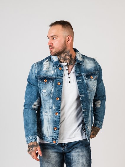 Pánska bunda CIPO & BAXX CJ291 BLUE (Farba Modrá, Konfekčná veľkosť S)