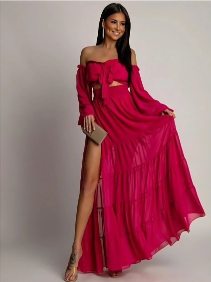 Dámsky komplet CARMEN (Farba Fuchsia, Konfekčná veľkosť ONESIZE)