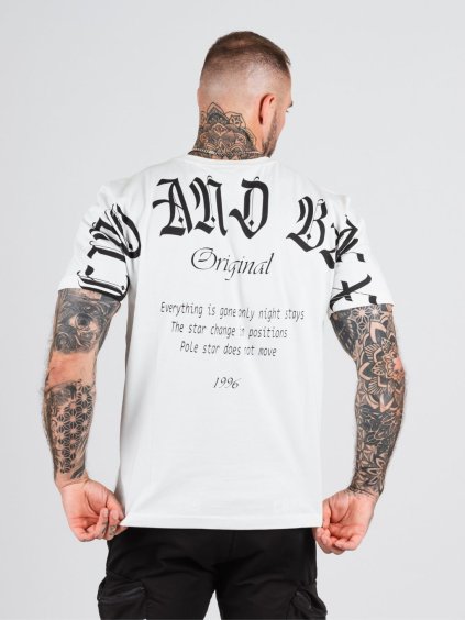 Pánske tričko CIPO & BAXX CT787 ECRU (Farba Biela, Konfekčná veľkosť XXL)