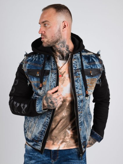 Pánska bunda CIPO & BAXX CJ309 BLUE (Farba Modrá, Konfekčná veľkosť XXXL)