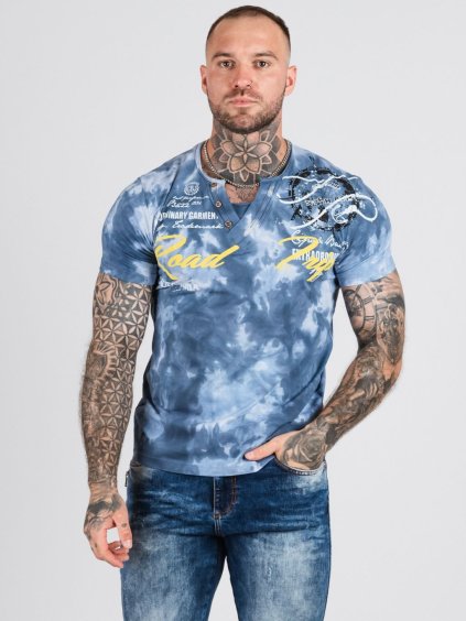 Pánske tričko CIPO & BAXX CT804 BLUE (Farba Modrá, Konfekčná veľkosť XXL)