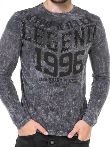 Pánske tričko CIPO & BAXX CL473 ANTRACITE (Farba Antracit, Konfekčná veľkosť XXL)