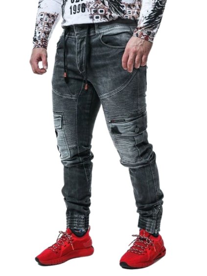 Pánske rifle CIPO & BAXX CD446 BLACK (Farba Čierna, Konfekčná veľkosť W38/L32)