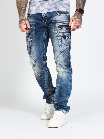 Pánske rifle CIPO & BAXX C-1178 (Farba Modrá, Konfekčná veľkosť W42/L32)