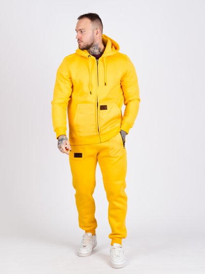 Pánska tepláková súprava CIPO & BAXX CLR150 YELLOW (Farba Žltá, Konfekčná veľkosť XXL)