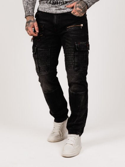 Pánske rifle CIPO & BAXX CD798 BLACK (Farba Čierna, Konfekčná veľkosť W32/L34)