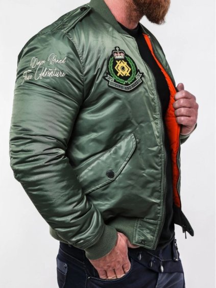 Pánska bunda CIPO & BAXX CM133 GREEN (Farba Zelená, Konfekčná veľkosť S)