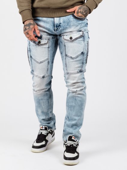 Pánske rifle CIPO & BAXX CD810 ICEBLUE (Farba Modrá, Konfekčná veľkosť W38/L34)