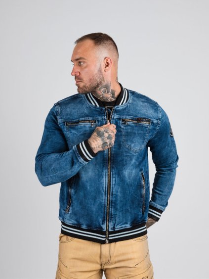 Pánska bunda CIPO & BAXX CJ310 BLUE (Farba Modrá, Konfekčná veľkosť XXL)