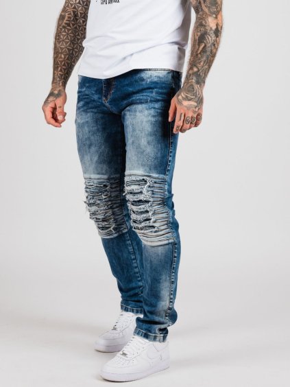 Pánske rifle CIPO & BAXX CD898 BLUE (Farba Modrá, Konfekčná veľkosť W33/L32)