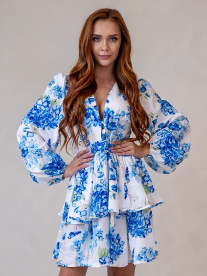 Dámske šaty AURORA (Farba Biela, Konfekčná veľkosť M)