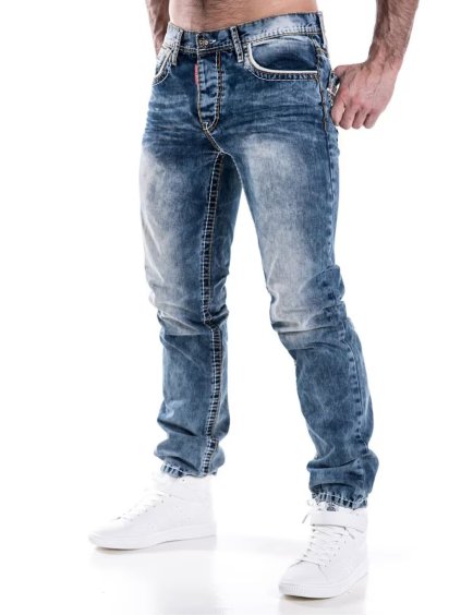 Pánske rifle CIPO & BAXX CD148 BLUE (Farba Modrá, Konfekčná veľkosť W32/L34)