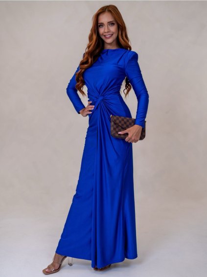 Dámské šaty GIULIA (Barva Modrá, Konfekční velikost L)