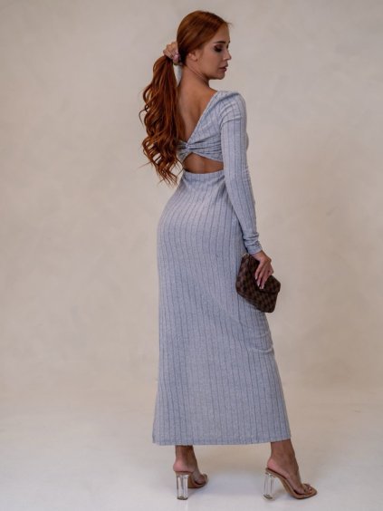 Dámske šaty ZAYLEE (Farba Sivá, Konfekčná veľkosť S)