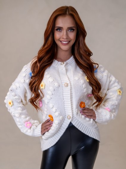 Dámsky sveter FIORELLA (Farba Biela, Konfekčná veľkosť ONESIZE)