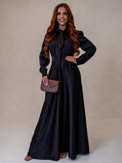 Dámské šaty ESTELLE (Barva Černá, Konfekční velikost S)