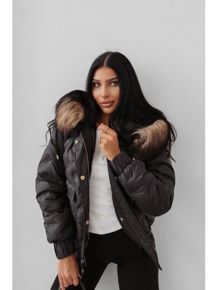 Olavoga Raure bunda (Konfekčná veľkosť S, Farba Čierna)