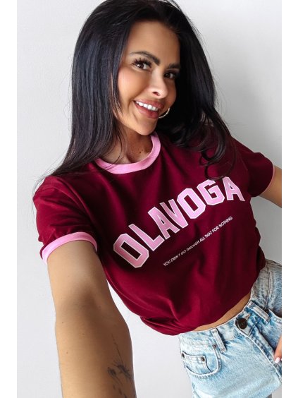 Olavoga Lemon tričko (Konfekčná veľkosť S, Farba Bordová)