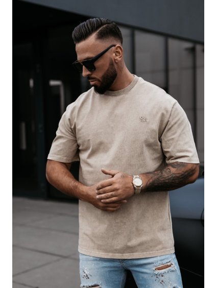 Olavoga Washed tričko (Konfekčná veľkosť M, Farba Hnedá )