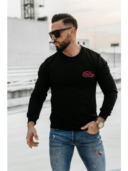 Olavoga Lupus sveter (Konfekčná veľkosť XL, Farba Čierna)