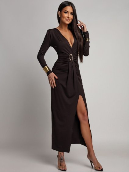 Dámské šaty SESSI (Barva Hnedá, Konfekční velikost ONESIZE)