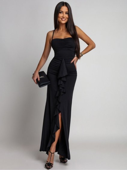 Dámské šaty MIADEA (Barva Černá, Konfekční velikost ONESIZE)