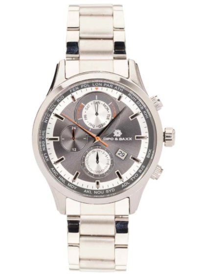 Pánské hodinky CIPO & BAXX CZ106 SILVER (Barva Stříbrná)