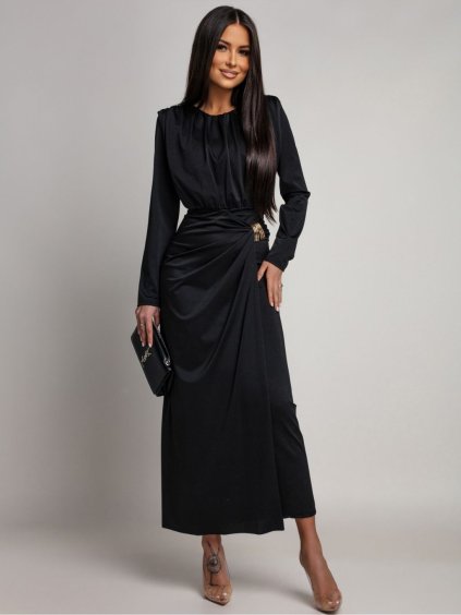 Dámské šaty MAUA (Barva Černá, Konfekční velikost ONESIZE)