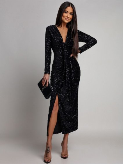 Dámské šaty CLARKEN (Barva Černá, Konfekční velikost ONESIZE)