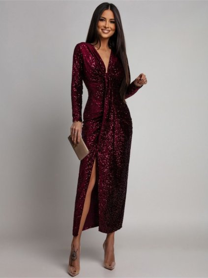 Dámské šaty CLARKEN (Barva Červená, Konfekční velikost ONESIZE)