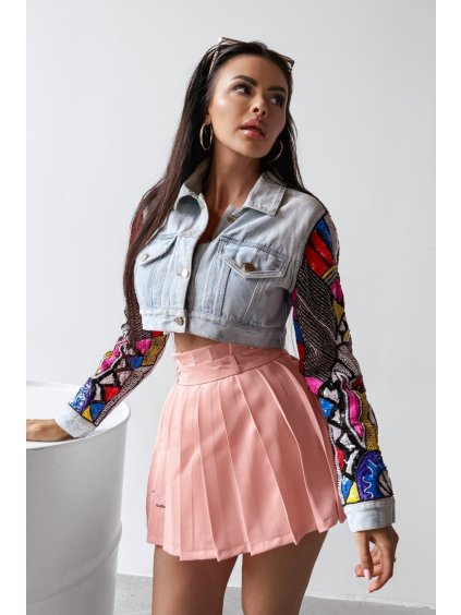 Olavoga Mosa sukňa (Konfekčná veľkosť S, Farba Ružová )