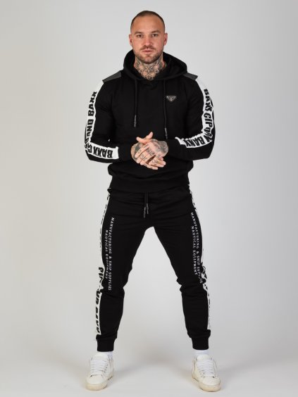 Pánská tepláková souprava CIPO & BAXX CLR162 BLACK (Barva Černá, Konfekční velikost XXL)