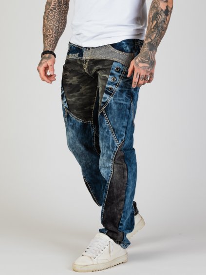 Pánské džíny CIPO & BAXX CD894 BLUE (Barva Modrá, Konfekční velikost W32/L34)