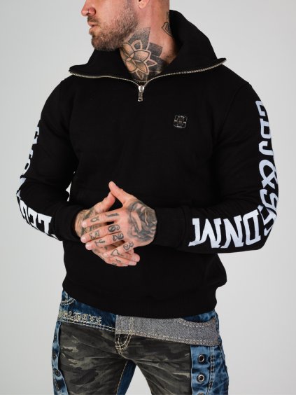 Pánska mikina CIPO & BAXX CL605 BLACK (Farba Čierna, Konfekčná veľkosť XXL)