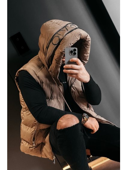 Olavoga Taer vesta (Konfekčná veľkosť M, Farba Hnedá )